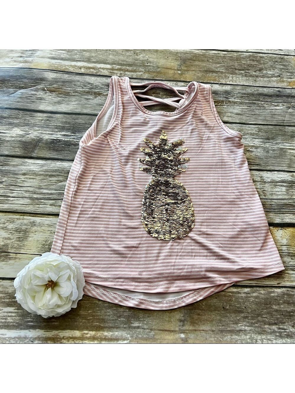 🐠SEQUIN PINEAPPLE TANK